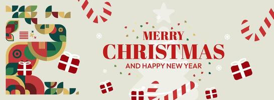 Colorful Christmas and New Year graphic vector