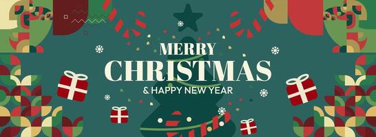 Unleash your creativity this holiday season. Unique backgrounds for Christmas and New Year with bold geometric designs for websites. vector