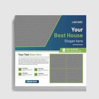 Dream House Real Estate Flyer Modern Home Showcase vector