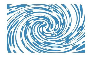 Abstract Blue and White Vortex Pattern, Water Swirl Illustration vector