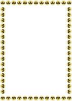 Ram skull witchy square frame. black tribal witchcraft template with empty space for your text vector