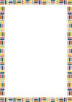 frame for text. Modern Art graphics for hipsters. Colorful stylish geometric frame vector