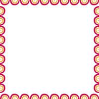 Rainbow frame. empty childish frame for text. Modern Art vector
