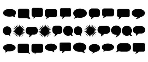 Speech Bubble collection, Talk bubbles, Cloud speech bubbles set vector