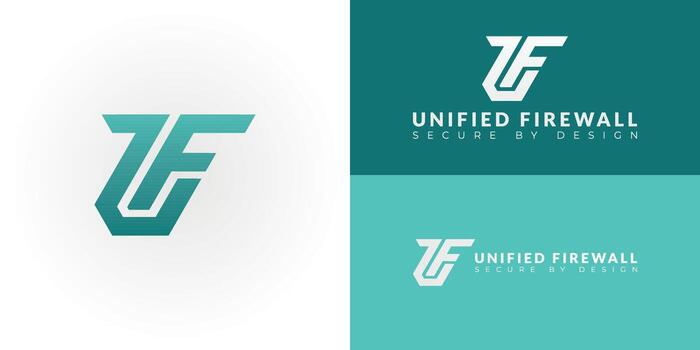 The sleek UF logo, designed for cybersecurity and software development, features modern lines that convey secure innovation, efficiency, and future-ready digital solutions. vector