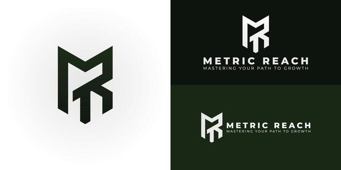 An MR emblem serves as a contemporary geometric symbol for Consulting and Professional Services, effectively conveying a sense of professionalism, trust, and commitment to growth and innovation. vector