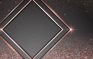 Stylish diamond frame design vector