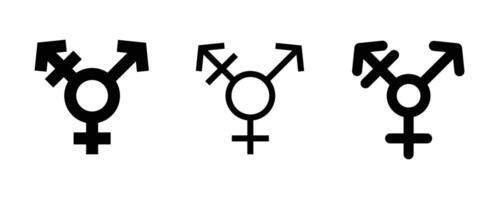 Transgender Symbols on White Background. Gender Sign. vector