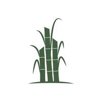 Sugarcane logo simple and symbol design vector