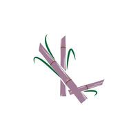 Simple Sugarcane logo and symbol design vector