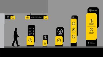 Tower Market Signboards pack vector