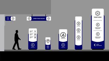 Tower Digital signage collection vector