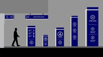 towerSet of signboards for business vector
