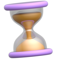 3D Illustration of Hourglass png