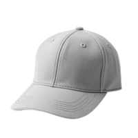 A cap that is made of a light gray material png