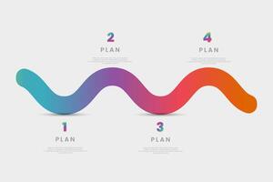 Colorful project management flowchart vector