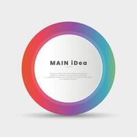The circle infographic template for success of Business circle template with options Business infographic concept illustration vector