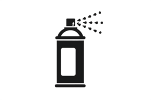 A spray bottle with a spray nozzle on it png