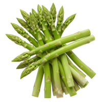 Isolated Fresh Green Asparagus Spears Transparent Background png