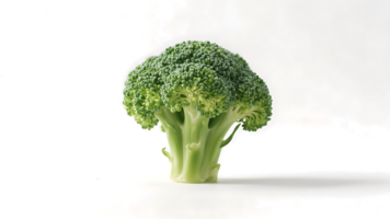 Transparent Broccoli Floret, Vibrant Green Broccoli Head Isolated on Transparent Background with Abstract Fire Design Elements png