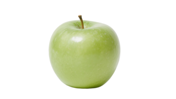 Transparent Green Apple , A Single, Juicy, Light Green Apple Isolated on a Transparent Background, Perfect for Food-Related Designs and Compositions png