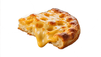 Transparent of Melted Cheese Pastry, Delicious Golden-Brown Baked Pastry with Melted Cheese Dripping, Isolated on Transparent Background for Food Design png