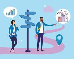 House Property Investment Infographic illustration vector