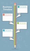 business back to school infographic timeline design vector