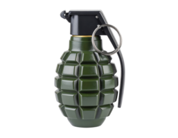 a fragmentation grenade, emphasizing its potential for danger and conflict. png