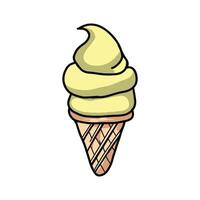 ice cream color many vector