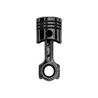 piston in many color vector