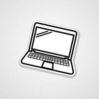 laptop icon. illustration of responsive web design. vector