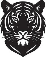 Powerful tiger head graphic design. vector
