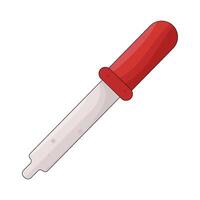 Red Medicine Dropper vector