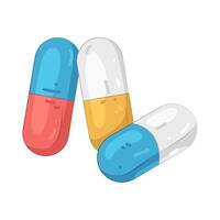 Illustration of Three Pills vector