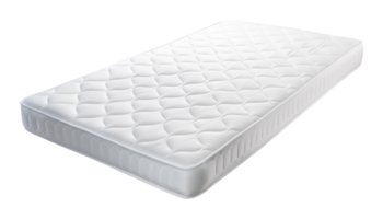 White mattress isolated on transparent background png