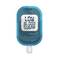 Glucometer Displaying Low Blood Sugar vector