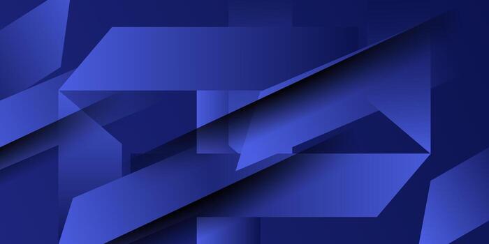 Abstract dark background with overlapping blue pattern design. Rectangular background with trendy shapes. eps10 vector