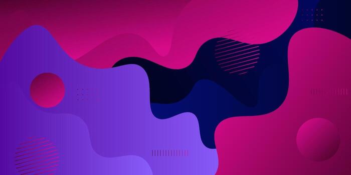 Abstract colorful wave banner background. Trendy shape pattern with fluid shape elements. EPS10. vector