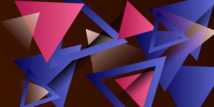 Abstract colorful triangles overlapping on a futuristic background. Simple triangular patterned futuristic element background. eps10 vector