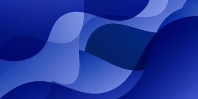 Minimalist abstract blue wave background. Realistic waves with simple geometric patterns. Eps10 vector