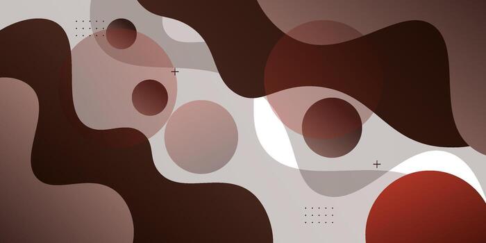 Abstract brown banner background. Trendy fluid wave pattern on the background with shadow elements. eps10 vector