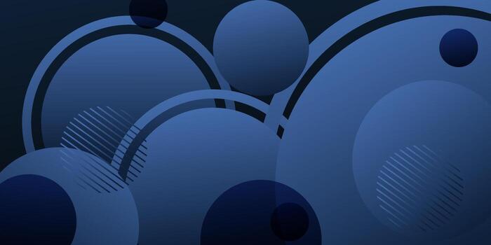 Abstract blue circle pattern background. Trendy overlapping circle pattern design. eps10 vector