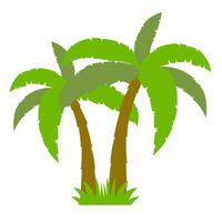 Coconut palm tree web icon. Palm Tree illustration sign. Palm symbol or logo. vector