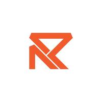 letter npr simple triangles lines geometric logo vector