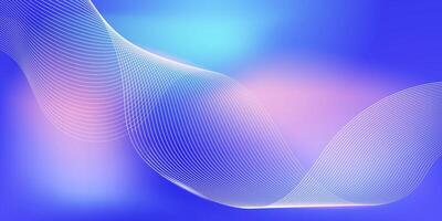 Purple and blue wave gradient background. Perfect for landing pages, posters, or headers. vector