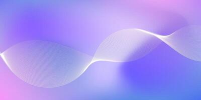 Soft purple wave background with light glow, modern abstract style for tech or design projects vector