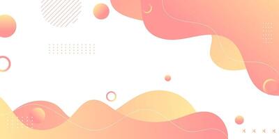 Orange abstract wave background, minimalist background simple vector