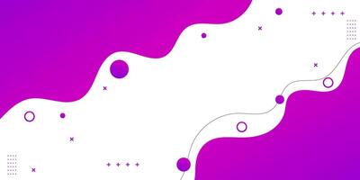 Abstract gradient purple wave style, Minimalist background gradient purple vector