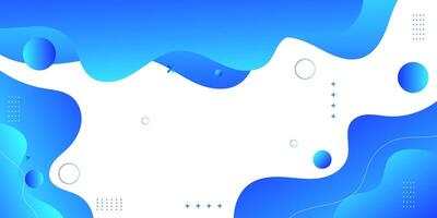 Blue gradient abstract background with white and light bubbles, clean tech or digital concept vector